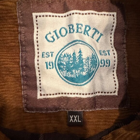 GIOBERTI MENS XXL LONG SLEEVE FLANNEL BUTTON UP SHIRT PLAID - Picture 7 of 9